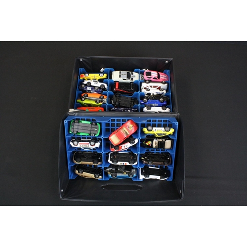 1107 - ERTL ' Replica Series ' 1980s Collector's Case housing 45 diecast models within three trays, to incl... 