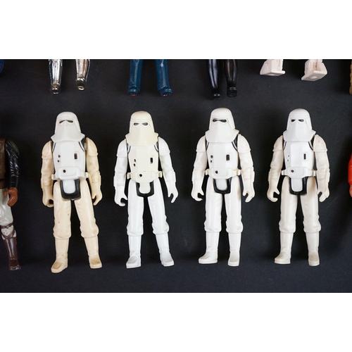 391 - Star Wars - 52 original Star Wars figures to include Jawa, 4 x Snowtrooper, Tia Pilot, Boba Fett, 4L... 