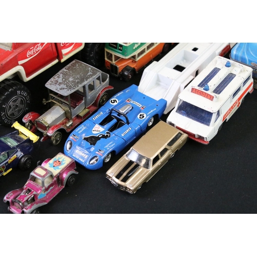 1202 - Large collection of diecast models to include Corgi, Matchbox, Burago and ERTL examples, featuring M... 