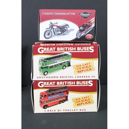 1205 - 13 Boxed Atlas Editions diecast models to include 6 x 1:43 Classic Sports Cars, 4 x 1:76 Great Briti... 