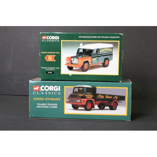 1207 - 18 Boxed / cased Corgi Eddie Stobart diecast models to include Modern Trucks 75201 ERF Curtainside, ... 