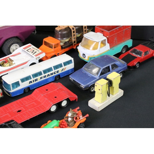 1277 - Quantity of mid 20th C onwards play worn diecast models to include Corgi, Lone Star, Majorette etc