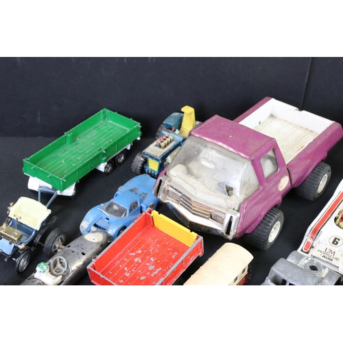 1277 - Quantity of mid 20th C onwards play worn diecast models to include Corgi, Lone Star, Majorette etc