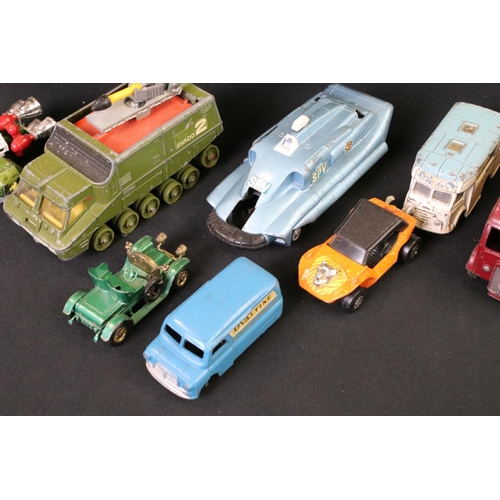 1280 - Around 30 mid 20th C play worn diecast models to include Dinky & Corgi featuring many Dinky commerci... 