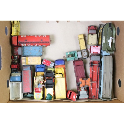 1280 - Around 30 mid 20th C play worn diecast models to include Dinky & Corgi featuring many Dinky commerci... 