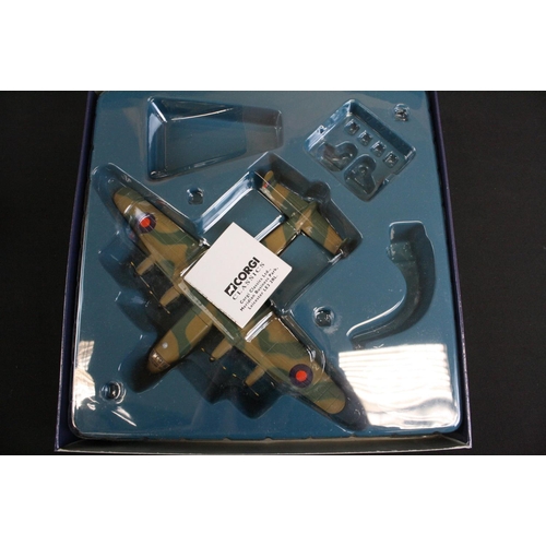 1270 - Three diecast / metal aeroplane models to include a boxed Corgi Aviation Archive 47204 Avro York - R... 