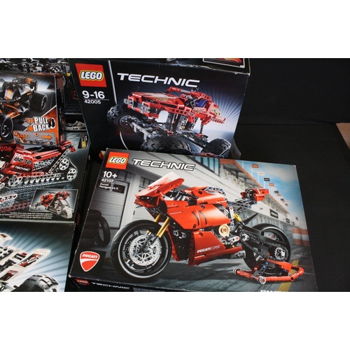 313 - Lego - Nine boxed Lego Technic sets to include 8262, 42005, 42092, 42120, 42026, 8272, 42040, 8049 a... 