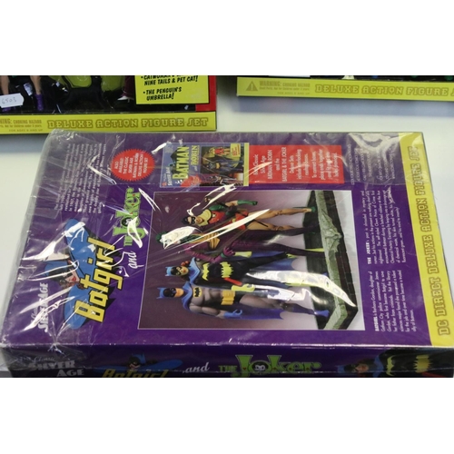 226 - Four boxed DC Direct The Classic Silver Age Batman Deluxe Figure Sets to include Batgirl and The Jok... 