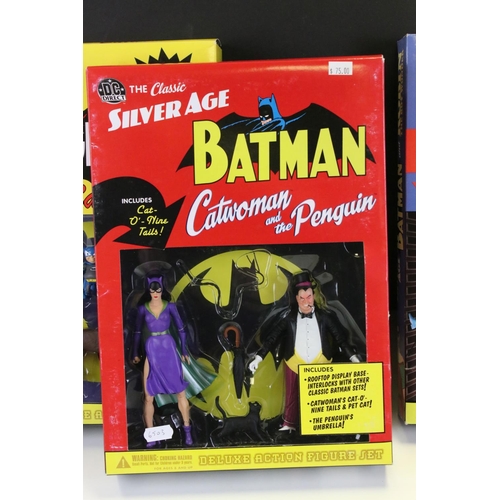 226 - Four boxed DC Direct The Classic Silver Age Batman Deluxe Figure Sets to include Batgirl and The Jok... 