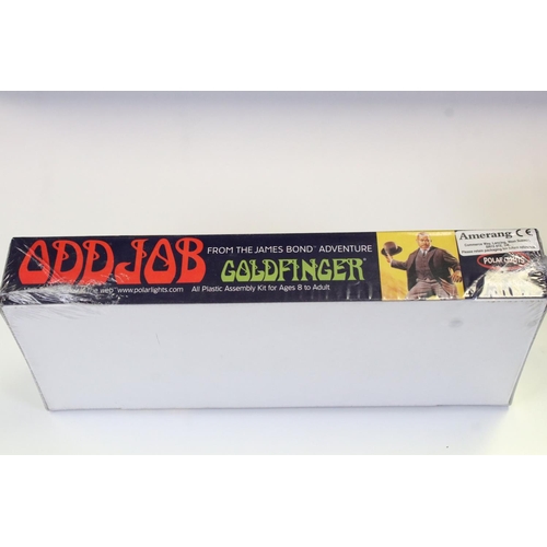 227 - Three boxed James Bond related plastic model kits to include Polar Lights 5036 Odd Job from Goldfing... 