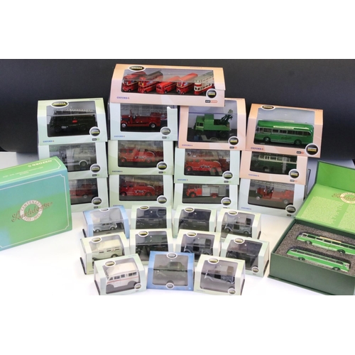 1052 - 24 Cased 1/76 Oxford diecast models to include 18 x Commercials, 4 x Omnibus and 2 X Automobile plus... 