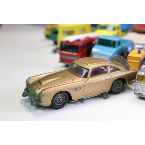 1276A - Around 60 mid 20th C onwards play worn diecast models to include Triang Spot-On, Corgi, Matchbox and... 