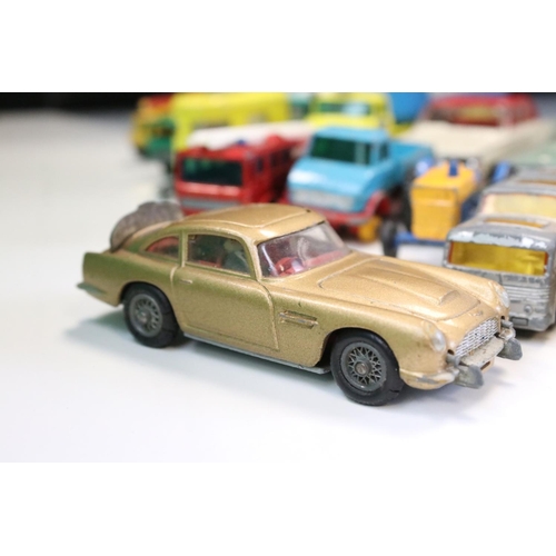 1276A - Around 60 mid 20th C onwards play worn diecast models to include Triang Spot-On, Corgi, Matchbox and... 