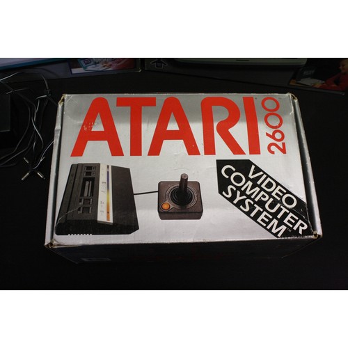 376A - Retro Gaming - Boxed Atari 2600 with instructions, controller & 13 x game cartridges (Rampage, River... 