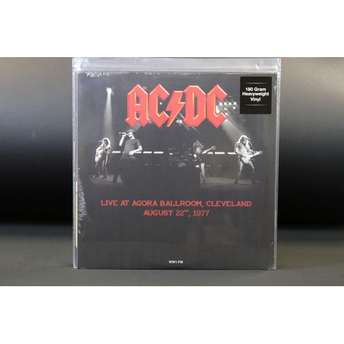 314 - Vinyl - 6 AC/DC LPs to include 180gm reissues, private press live recordings and others.  Mostly at ... 