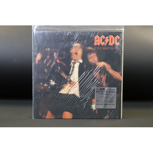 314 - Vinyl - 6 AC/DC LPs to include 180gm reissues, private press live recordings and others.  Mostly at ... 