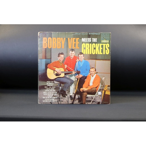 329 - Vinyl & Autograph - Approx 50 Buddy Holly / Bobby Vee LPs including one signed by Bobby Vee.  Collec... 