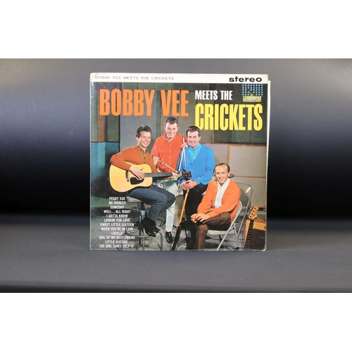 329 - Vinyl & Autograph - Approx 50 Buddy Holly / Bobby Vee LPs including one signed by Bobby Vee.  Collec... 