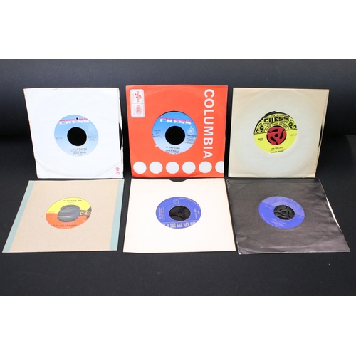 214 - Vinyl - over 40 Chuck Berry 7” singles spanning his career including early examples on Tri-Centre Lo... 