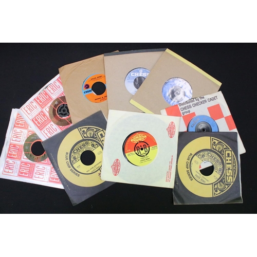 214 - Vinyl - over 40 Chuck Berry 7” singles spanning his career including early examples on Tri-Centre Lo... 