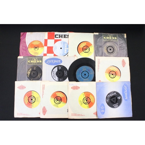 214 - Vinyl - over 40 Chuck Berry 7” singles spanning his career including early examples on Tri-Centre Lo... 