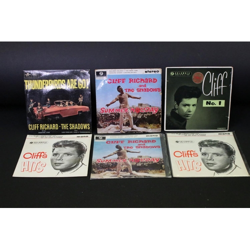 235 - Vinyl - 43 UK EPs and 3 foreign 1960s pressing P/S 7” 45rpm singles by Cliff Richard & The Shadows i... 