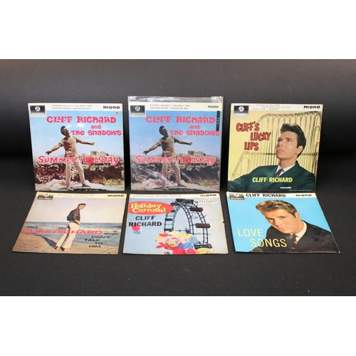 235 - Vinyl - 43 UK EPs and 3 foreign 1960s pressing P/S 7” 45rpm singles by Cliff Richard & The Shadows i... 