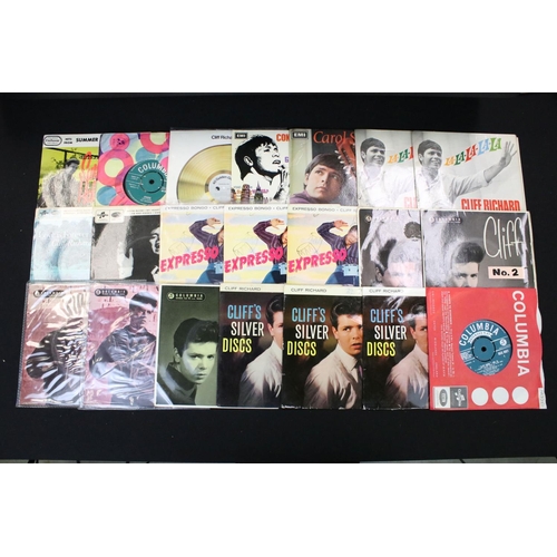 235 - Vinyl - 43 UK EPs and 3 foreign 1960s pressing P/S 7” 45rpm singles by Cliff Richard & The Shadows i... 