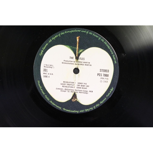 603 - Vinyl - The Beatles White Album original UK Stereo pressing top opener No. 0530729 with black inners... 