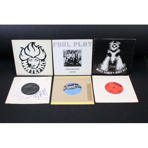 616 - Vinyl – 10 New Wave Of British Heavy Metal / Heavy Metal 7” singles including Private Pressings and ... 