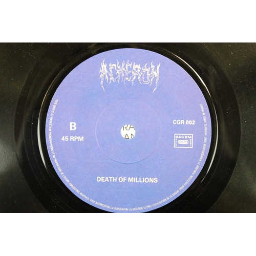 621 - Vinyl - Death Metal - Acheron – Deprived Of Afterlife original French 1991 7” pressing on Corpse Gri... 