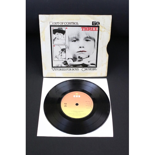 645 - Vinyl - U2 –Three - Original Irish 1979 1st pressing 7” on CBS sunburst label (CBS 7951), UKTM numbe... 