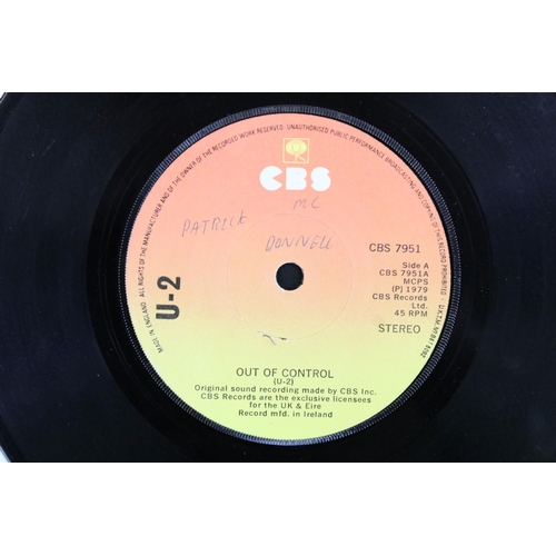 645 - Vinyl - U2 –Three - Original Irish 1979 1st pressing 7” on CBS sunburst label (CBS 7951), UKTM numbe... 