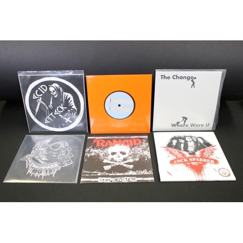 660 - Vinyl - 8 Recent release punk 7” singles to include:  Acid Attack – Suburbias Dream (2019 Limited Ed... 