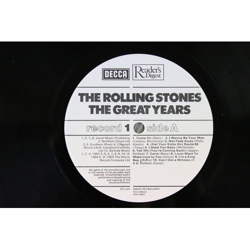 612 - Vinyl – 11 Rolling Stones albums one box set and one 10” to include: The Rolling Stones ‎– Around An... 