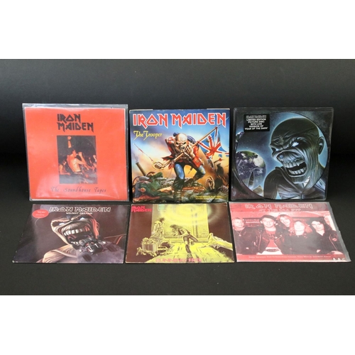 623 - Vinyl – 14 Iron Maiden 7” singles including Limited Editions, Coloured Vinyl and Picture Discs to in... 