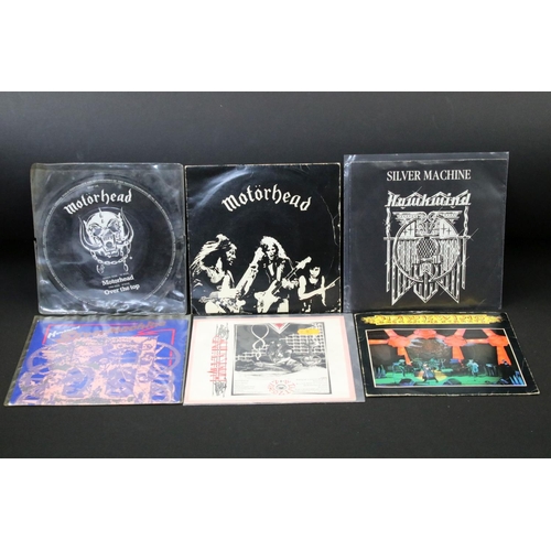 624 - Vinyl – 23 Motorhead and members 7” singles spanning their career including early releases, Limited ... 