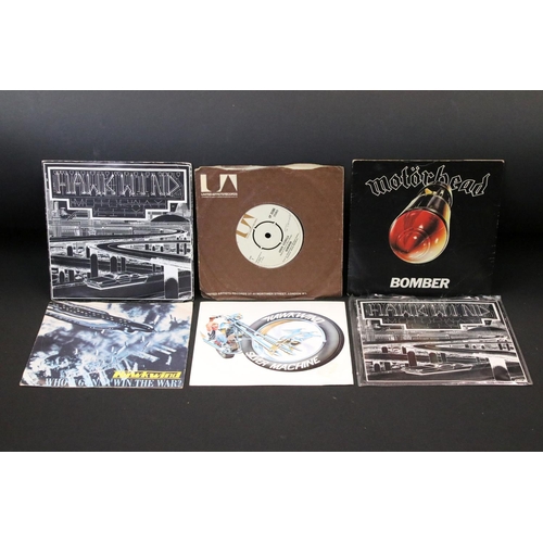 624 - Vinyl – 23 Motorhead and members 7” singles spanning their career including early releases, Limited ... 