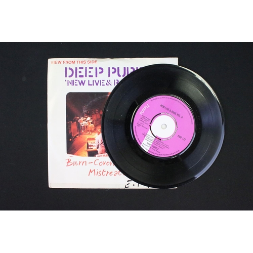 627 - Vinyl – 6 Deep Purple 7” singles to include: Hush ! (R 5708), Emmaretta (R 5763), Black Night (Live ... 