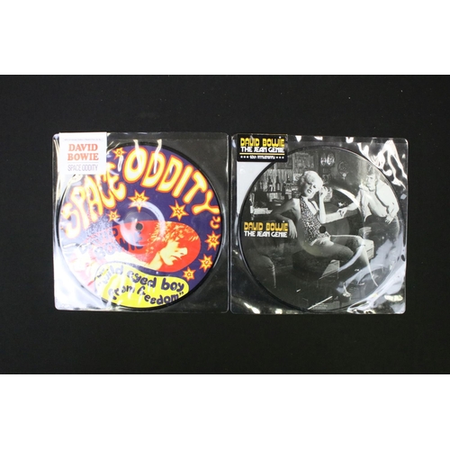 672 - Vinyl – 25 David Bowie limited edition 40th anniversary UK picture discs all still sealed