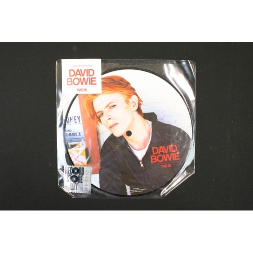 672 - Vinyl – 25 David Bowie limited edition 40th anniversary UK picture discs all still sealed