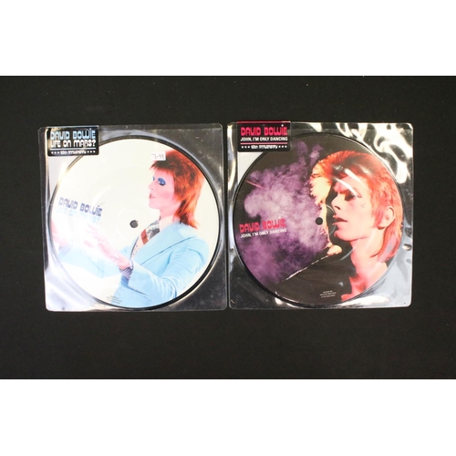 672 - Vinyl – 25 David Bowie limited edition 40th anniversary UK picture discs all still sealed