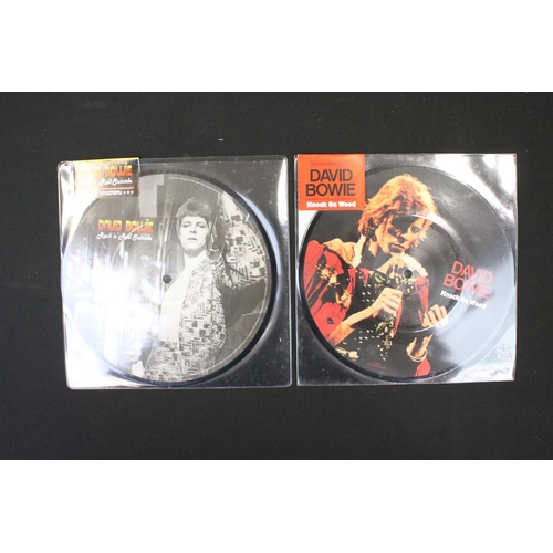 672 - Vinyl – 25 David Bowie limited edition 40th anniversary UK picture discs all still sealed