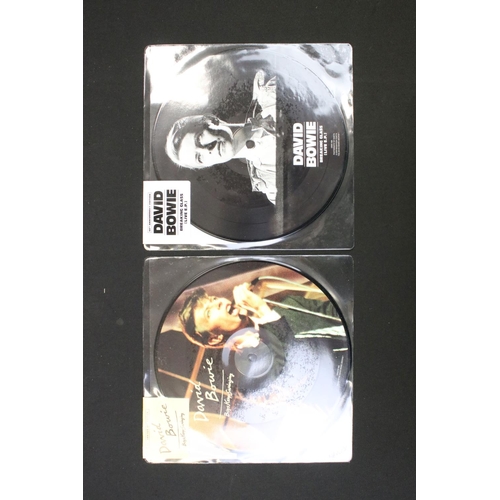 672 - Vinyl – 25 David Bowie limited edition 40th anniversary UK picture discs all still sealed