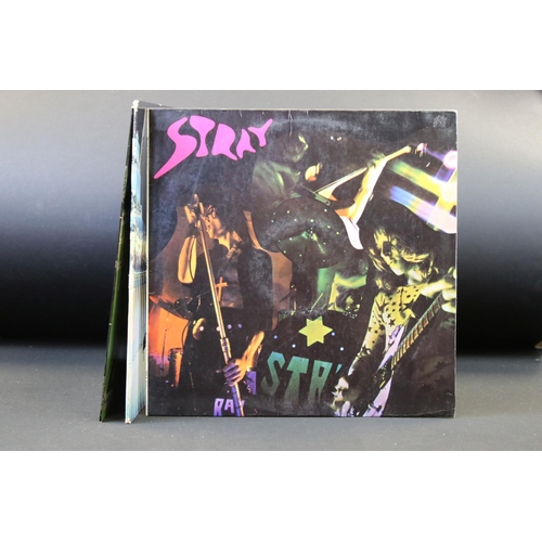 170 - Vinyl - 3 original pressing albums by Stray to include: Stray (1st pressing Malaysia / singapore yel... 