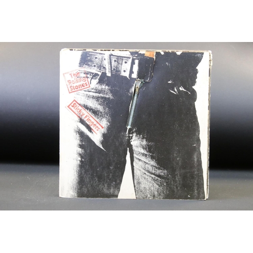 387 - Vinyl - 16 Rolling Stones LPs to include Sticky Fingers (zip cover), Exile On Main Street, Rolling S... 