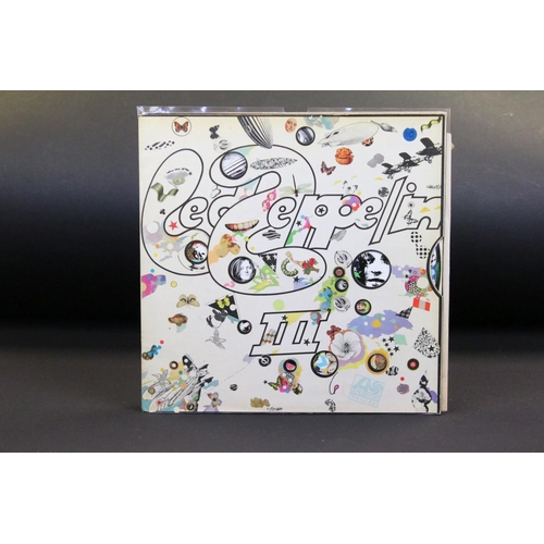 410 - Vinyl - Led Zeppelin 6 UK pressing albums to include: Led Zeppelin III - 2 copies, 1) mispressing Pl... 