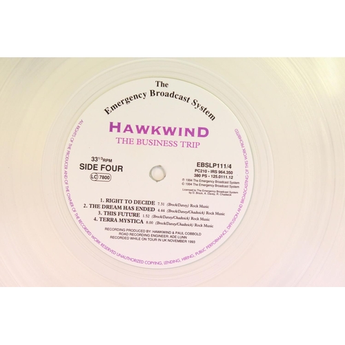450 - Vinyl - Hawkwind – The Business Trip, original UK 1994 limited edition double white vinyl album, cus... 