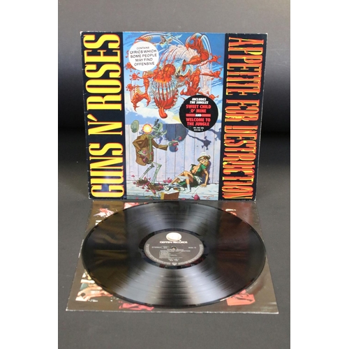 452 - Vinyl - Guns N’ Roses - Appetite For Destruction, original 1987 EU / UK release with uncensored slee... 