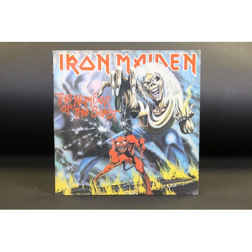 456 - Vinyl - Iron Maiden, 5 albums and two 12” picture discs to include: Somewhere Back In Time - The Bes... 